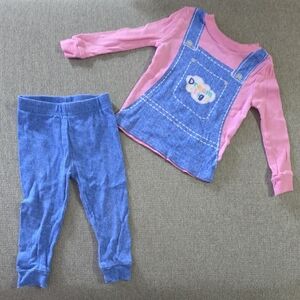 Mrs. Rachel Pink and Blue Pajama Set for Kids